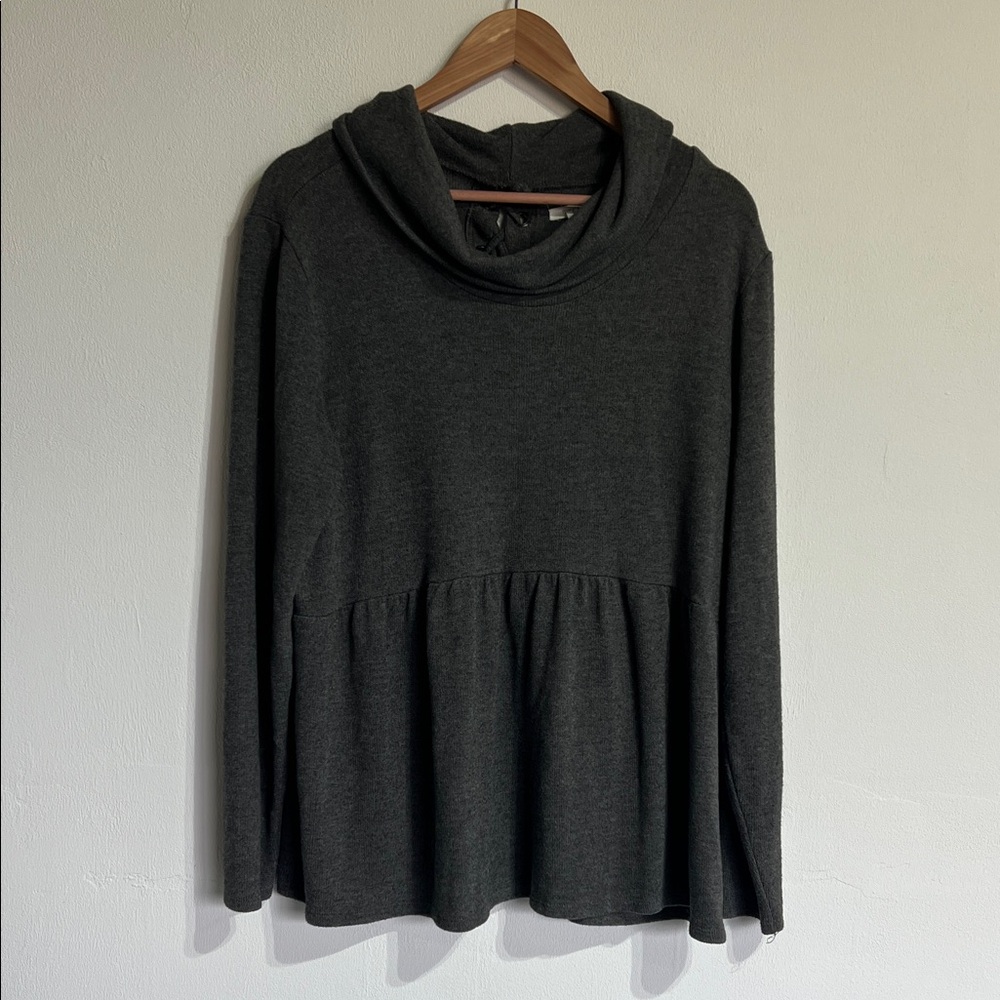 Maurices Charcoal Cowl Neck Sweater